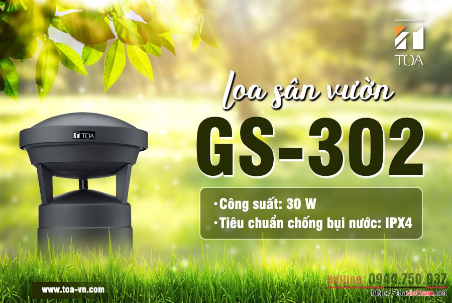 Loa sân vườn GS-302 – Chinh phục mọi không gian ngoài trời