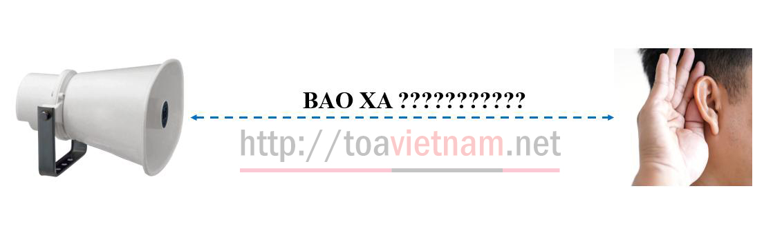 Loa nén truyền thanh TOA phát được bao xa ?