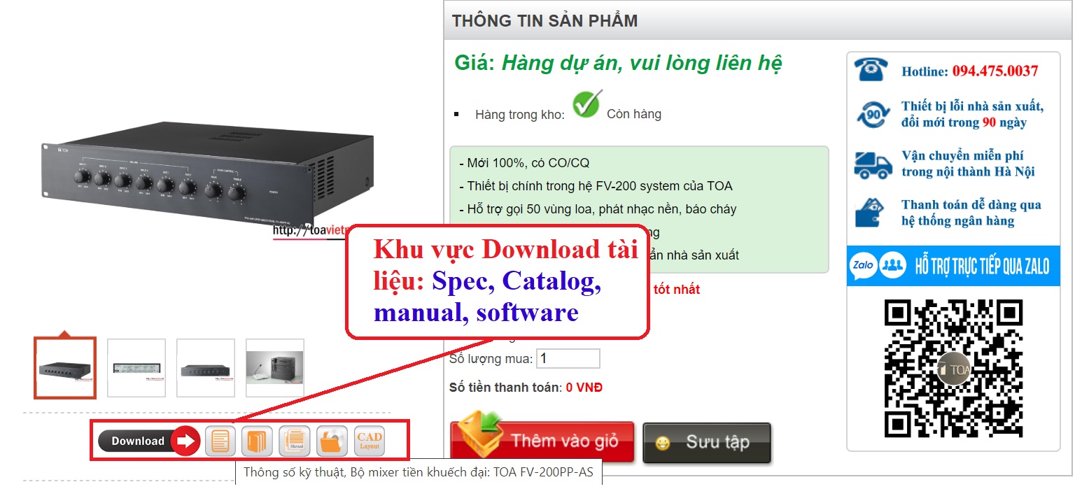 Huong dan load tai lieu TOA