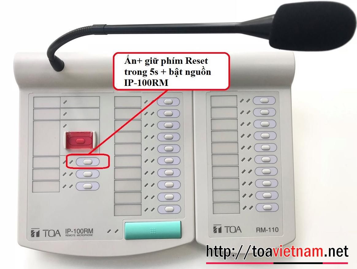 Hướng dẫn Reset về mặc định IP-100RM