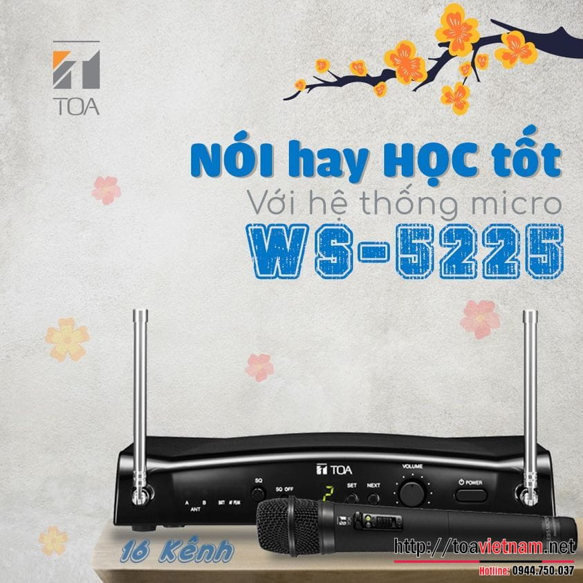 Bộ Micro giảng dạy: TOA WS-5225