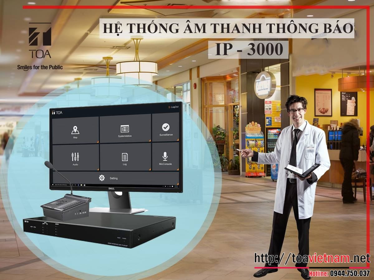 Hệ thống âm thanh thông báo IP-3000