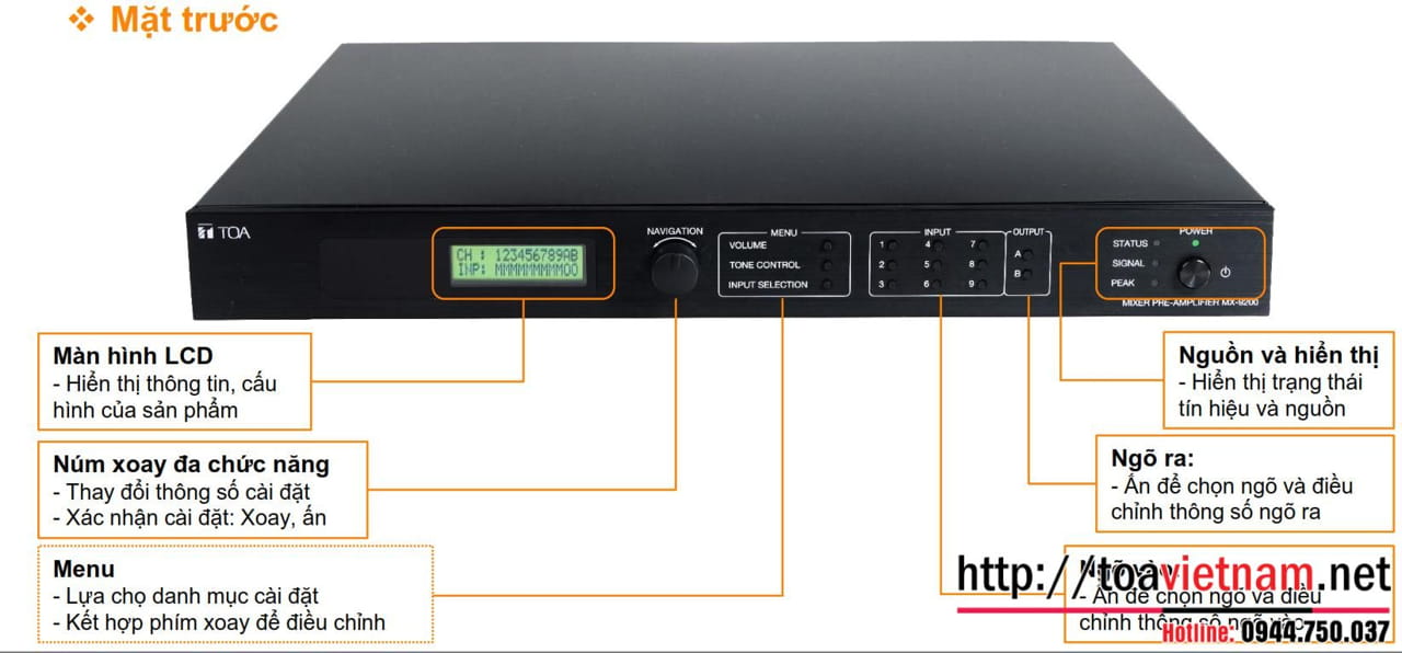 MX-9200-AS: Mixer mới với điều khiển APP điện thoại