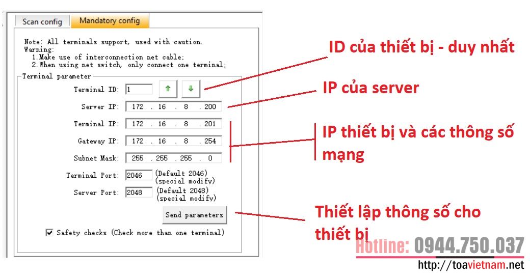 Hướng dẫn cài đặt IP-1000CI