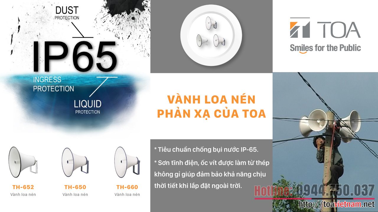 Vành loa nén phản xạ TOA